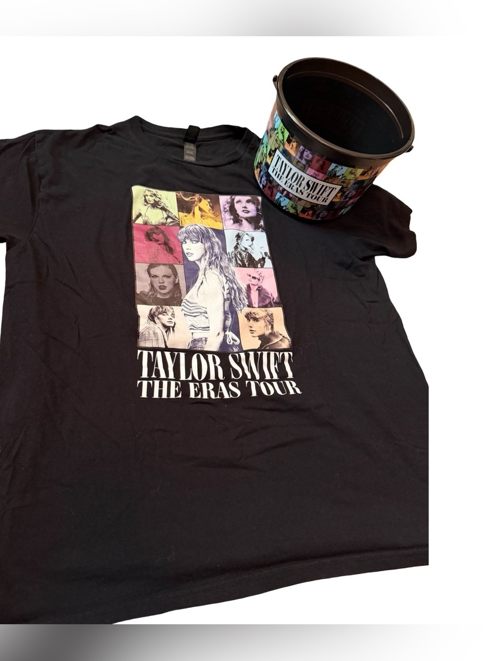 Taylor Swift Eras Tour Tee + Collectible Bucket Set 🖤✨